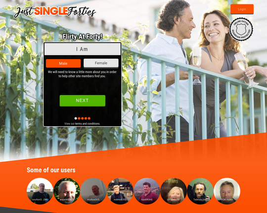 Just Single Forties Logo