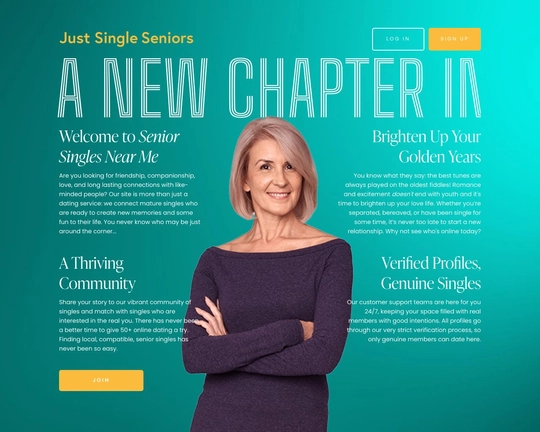 Just Single Seniors Logo